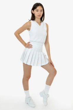 RLT357 - Loop Terry V-Neck Vest -Tops Zone RLT357 F 2