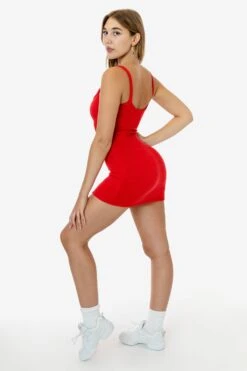 RLT3601 - Loop Terry Spaghetti Mini Dress -Tops Zone RLT3601 GRACIE f 2