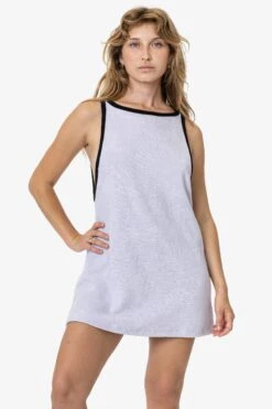 RLT3629 - Loop Terry Boatneck A-Line Dress -Tops Zone RLT3629 TARO1X