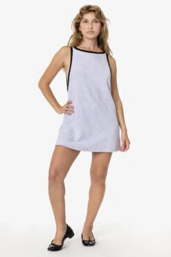 RLT3629 - Loop Terry Boatneck A-Line Dress -Tops Zone RLT3629 TARO2X