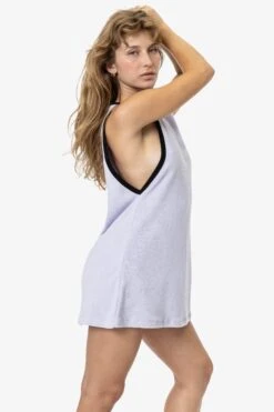 RLT3629 - Loop Terry Boatneck A-Line Dress -Tops Zone RLT3629 TARO3X