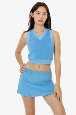 RLT357 - Loop Terry V-Neck Vest -Tops Zone RLT384 BABYBLUE 1 06f39119 38b6 480a a07c b25c5449300f