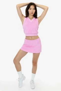 RLT384 - Loop Terry Mini Skort -Tops Zone RLT384 F 4