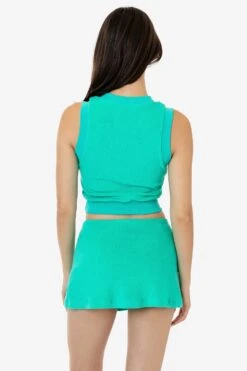 RLT384 - Loop Terry Mini Skort -Tops Zone RLT384 POOLGREEN 2