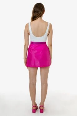 RNF300 - Nylon Wrap Skirt -Tops Zone RNF300 CERISE 4