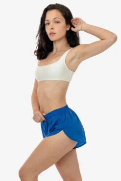 RNF304C - Crinkle Nylon Taffeta Short -Tops Zone RNF304C SAPPHIRE 1