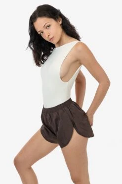 RNF304C - Crinkle Nylon Taffeta Short -Tops Zone RNF304C SHADOW 1