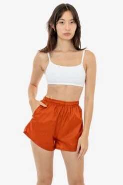 RNF314 - Women's Nylon Track Shorts -Tops Zone RNF314 SEDONA 1