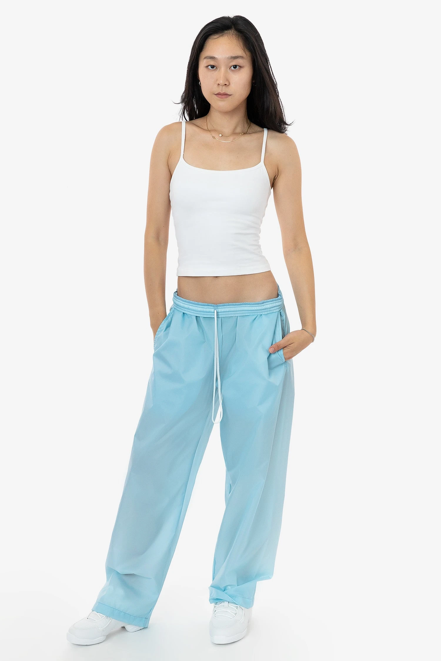 RNF445 Unisex - Lightweight Nylon Taffeta Wide Leg Pant 2 RNF445 Unisex - Lightweight Nylon Taffeta Wide Leg Pant - Image 2