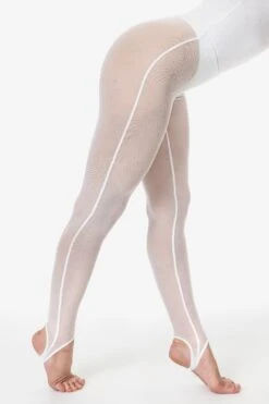 RNS3269 - Micro Mesh Stirrup Legging -Tops Zone RNS3269 WHITE 1XX