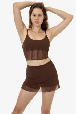 RNS780 - Micro Mesh Skort -Tops Zone RNS778 RNS780 BROWN 1 f561046b 23f1 4b98 a941 17e24519a37d