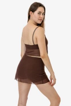 RNS778 - Micro Mesh Spaghetti Tank 20 RNS778 - Micro Mesh Spaghetti Tank -Tops Zone RNS778 RNS780 BROWN 2