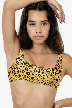 RNT3005 - Square Neck Bikini Top -Tops Zone RNT3005 LEOPARDS