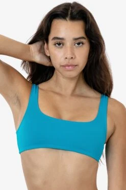 RNT3005 - Square Neck Bikini Top -Tops Zone RNT3005 TEALS