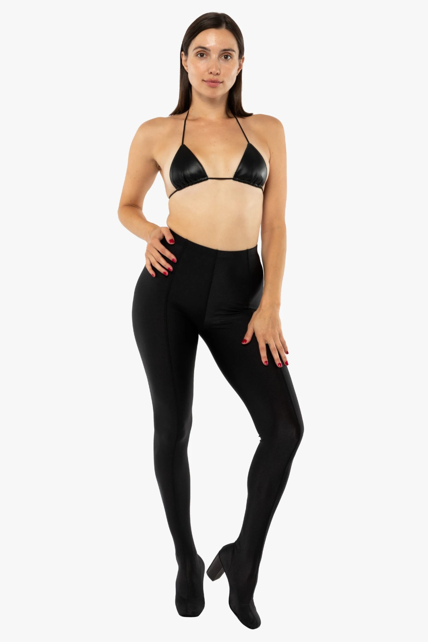 RNTSHOE01 - Nylon Tricot Heeled Leggings 7 RNTSHOE01 - Nylon Tricot Heeled Leggings - Image 7