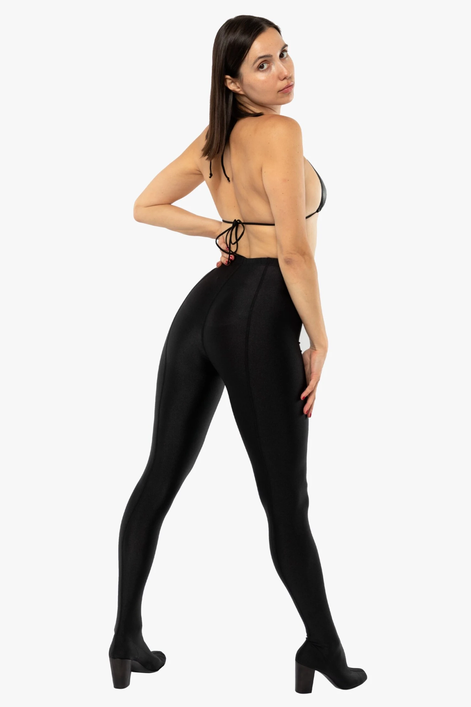 RNTSHOE01 - Nylon Tricot Heeled Leggings 8 RNTSHOE01 - Nylon Tricot Heeled Leggings - Image 8