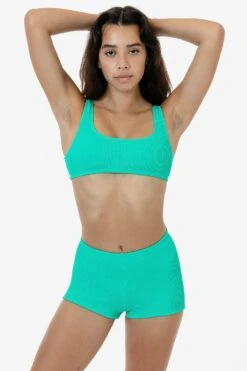 RPC3030 - Crinkle Hot Shorts -Tops Zone RPC3030 LAGOON 2S