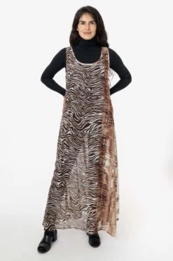 RPCH02 - Chiffon A-Line Maxi Dress -Tops Zone RPCH02 BOBCATcopy