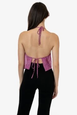 RPCH381 - Cowl Neck Halter Top -Tops Zone RPCH381 4 1