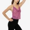 RPCH381 - Cowl Neck Halter Top