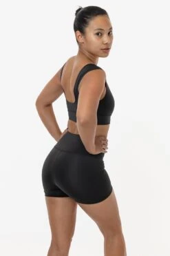 RPL330 - Poly Interlock Motion Short -Tops Zone RPL330 OFFBLACK JENNY 1S