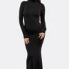 RSNJ102 - UPF40 Performance Jersey Mock Neck Maxi Dress