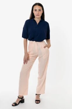RSAPP350 - Poly Pleated Straight Leg Pant -Tops Zone RURIKA 11 s