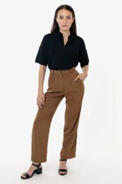 RSAPP350 - Poly Pleated Straight Leg Pant -Tops Zone RURIKA 12 s