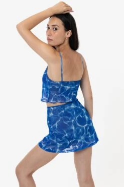 RNS780P - Printed Micro Mesh Skort -Tops Zone RURIKA SET 2S