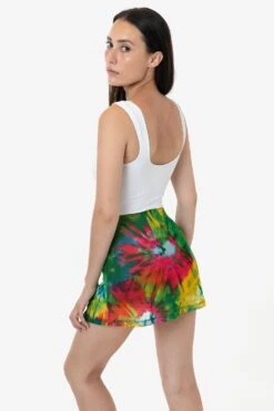 RNS780P - Printed Micro Mesh Skort -Tops Zone RURIKA SKORT 3S