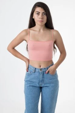 8396 - Spaghetti Crop Top -Tops Zone THALIA PEACHBEACH