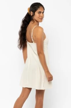 TN100GD - Tencel Mini Slip Dress 28 TN100GD - Tencel Mini Slip Dress -Tops Zone TN100GD Creme7