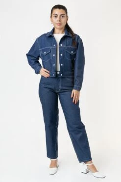 RDNW01 - Raw Indigo Women's Relaxed Fit Jeans -Tops Zone Thalia 3