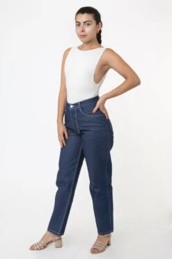 RDNW01 - Raw Indigo Women's Relaxed Fit Jeans -Tops Zone Thalia 5