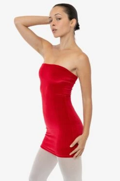 VVT3693 - Velvet Tube Mini Dress 20 VVT3693 - Velvet Tube Mini Dress -Tops Zone VVT3693 RED2f