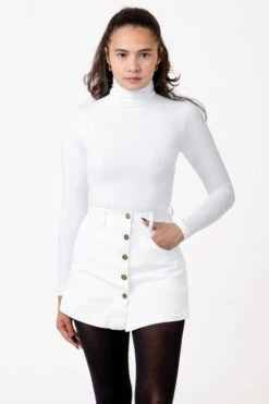 RCT380 - Cotton Twill Button-Front Skort -Tops Zone WHITE FINAl v4