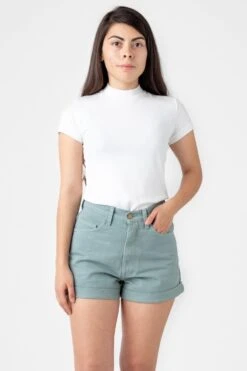 RBDW05GD - Bull Denim Garment Dye Cuff Short -Tops Zone atlanticgreen1 2a113a12 e4ff 425b bdc0 1e0f515ef815