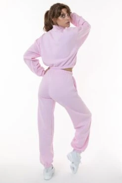 F394 - Flex Fleece High Waist Sweatpant -Tops Zone babypink1 e315e6c9 9af8 4959 b3ef 5ecf2dceb127
