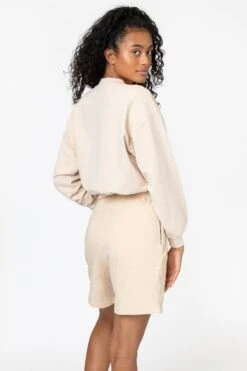 MWT03GD - Garment Dyed French Terry Kool Short -Tops Zone beige2 F