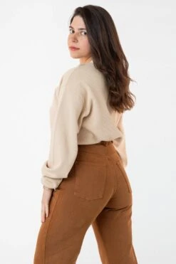 TX407GD Unisex - Long Sleeve Heavy Thermal Crew Neck -Tops Zone beige fixSTEPH