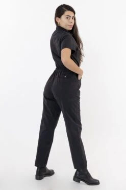 RJC3201GD - Short Sleeve Utility Jumpsuit -Tops Zone black1 1