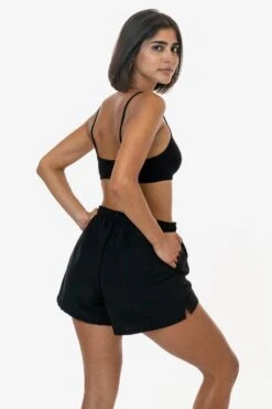 RNF314 - Women's Nylon Track Shorts -Tops Zone black3 00754e78 7948 4f2e a3d3 908a09c9f18d