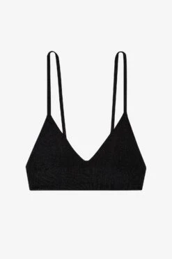 RFK294 - Viscose Nylon Bra Top -Tops Zone bra black