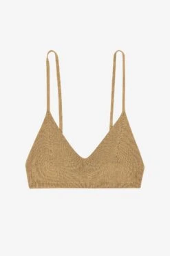 RFK294 - Viscose Nylon Bra Top -Tops Zone bra camel