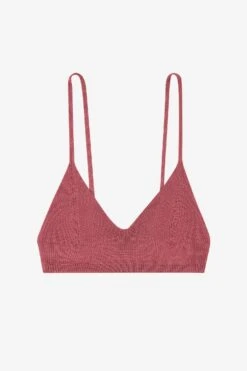 RFK294 - Viscose Nylon Bra Top -Tops Zone bra mauverose