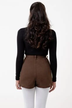 RCT380 - Cotton Twill Button-Front Skort -Tops Zone brown 3 v4