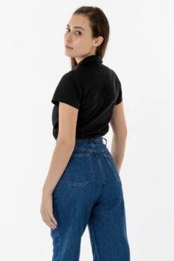 RCP345GD - Slim Fit Camp Collar Shirt -Tops Zone camp1 F