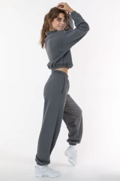 F394 - Flex Fleece High Waist Sweatpant -Tops Zone charcoal1 0a341a10 ed52 476c a55f db595c9f73fa