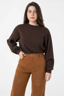 TX407GD Unisex - Long Sleeve Heavy Thermal Crew Neck -Tops Zone choc fixSTEPH