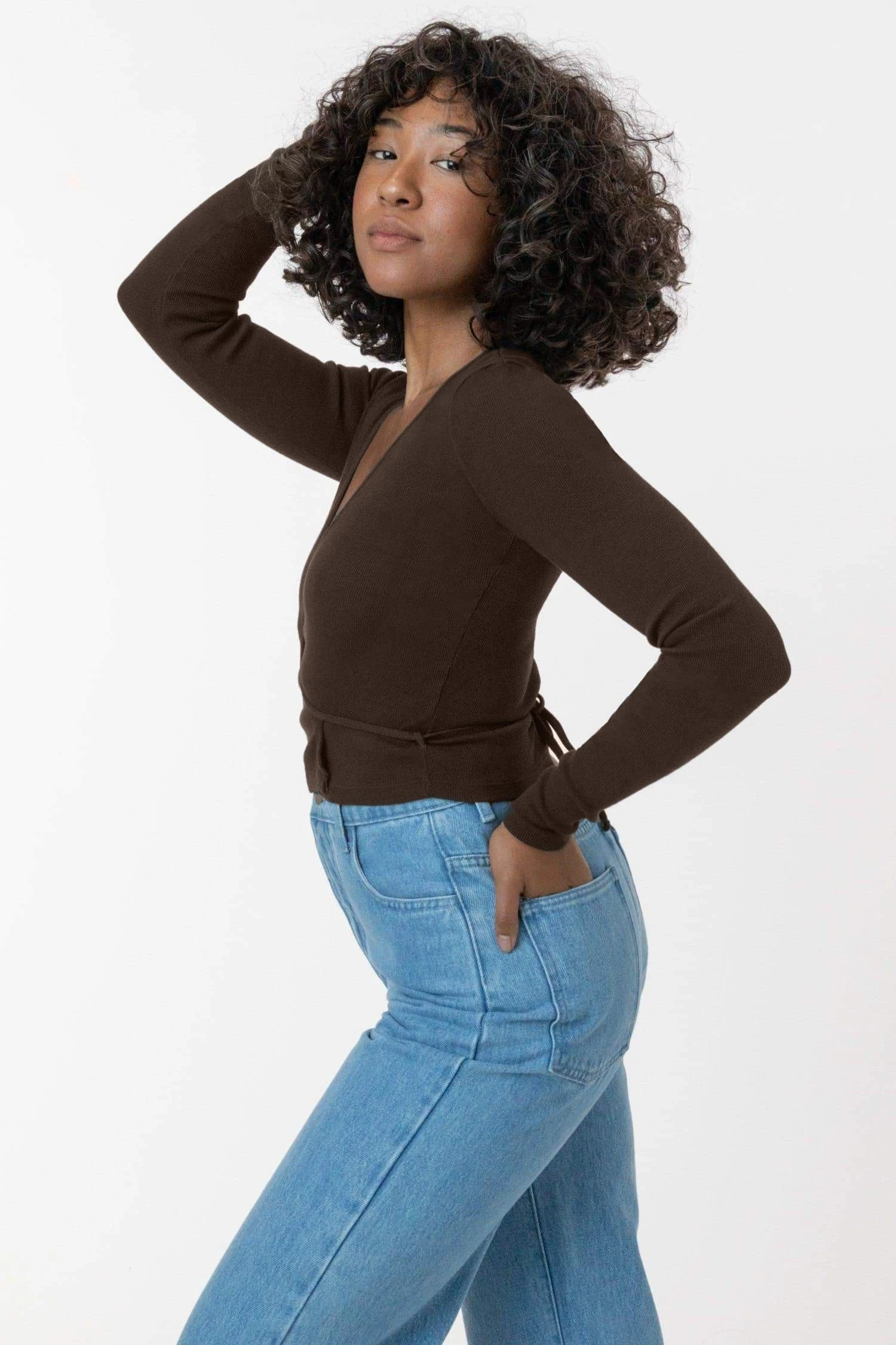 3373GD - Heavy 2x1 Rib Wrap Top 7 3373GD - Heavy 2x1 Rib Wrap Top - Image 7